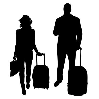 iş adamları Vector silhouettes.