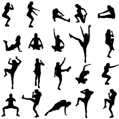 bir insan siluet vektör.