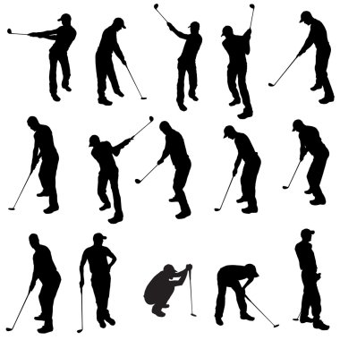 Bir adamın vektör silueti.