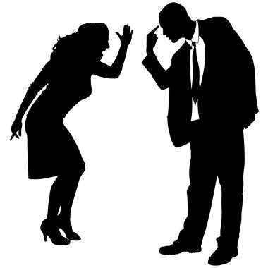 iş adamları Vector silhouettes.