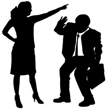 iş adamları Vector silhouettes.