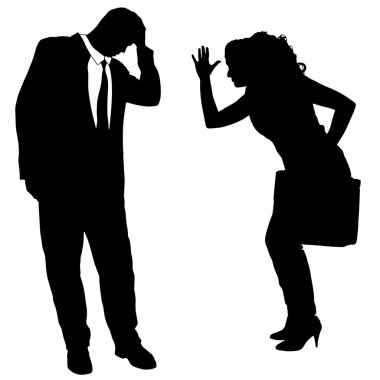 iş adamları Vector silhouettes.