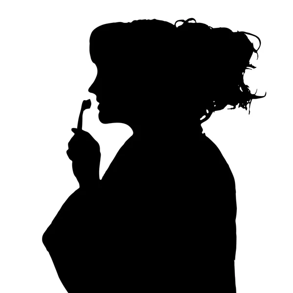 Vector silhouettes woman. — Stock Vector