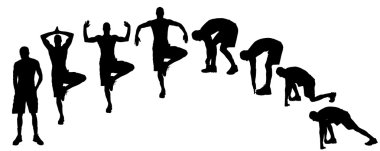 bir insan siluet vektör.