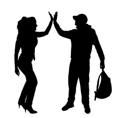 insanların Vector silhouettes.