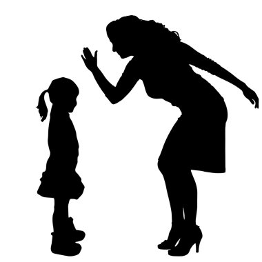 vector silhouet van familie. 