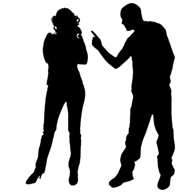 kadının Vector silhouettes.