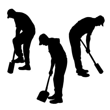 Bahçıvan siluet vektör.