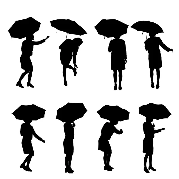 Silhouette vectorielle d'une femme — Image vectorielle