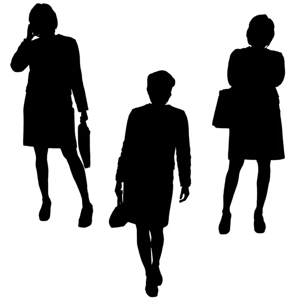 Silhouette vectorielle de femme d'affaires . — Image vectorielle