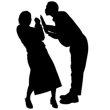 insanların siluet vektör.