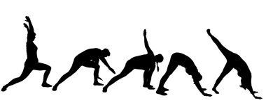 bir kadının siluet vektör.