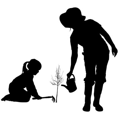 kadın silüeti vektör.