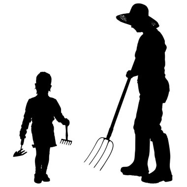 kadın silüeti vektör.