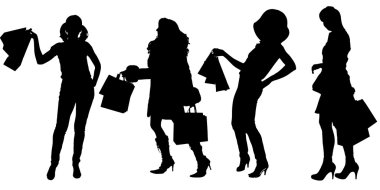 bir insan siluet vektör.