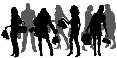 bir insan siluet vektör.