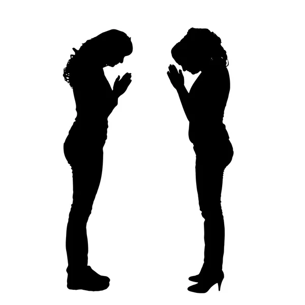 Silhouette vectorielle des personnes . — Image vectorielle