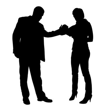 vector silhouet van familie.