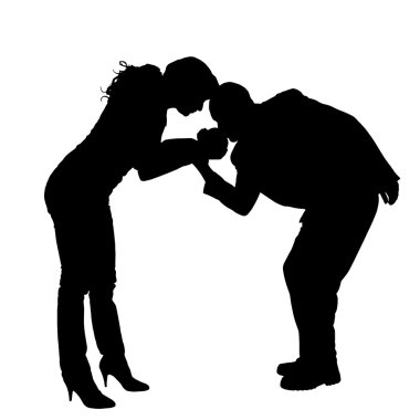 vector silhouet van familie.