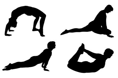 bir kadının siluet vektör.