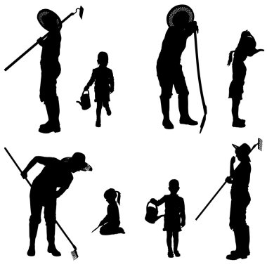 kadın silüeti vektör.