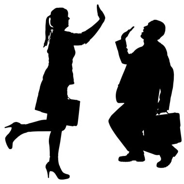 bir insan siluet vektör.