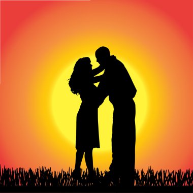 insanların siluet vektör.