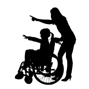 vector silhouet van familie.