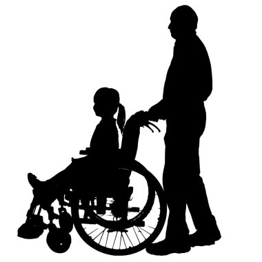 vector silhouet van familie.