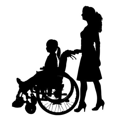 vector silhouet van familie.