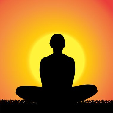 kadın silüeti vektör.