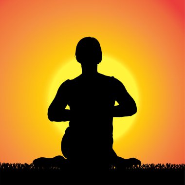 kadın silüeti vektör.