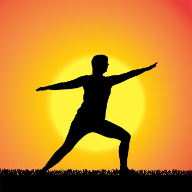 kadın silüeti vektör.