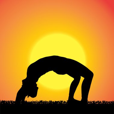 kadın silüeti vektör.