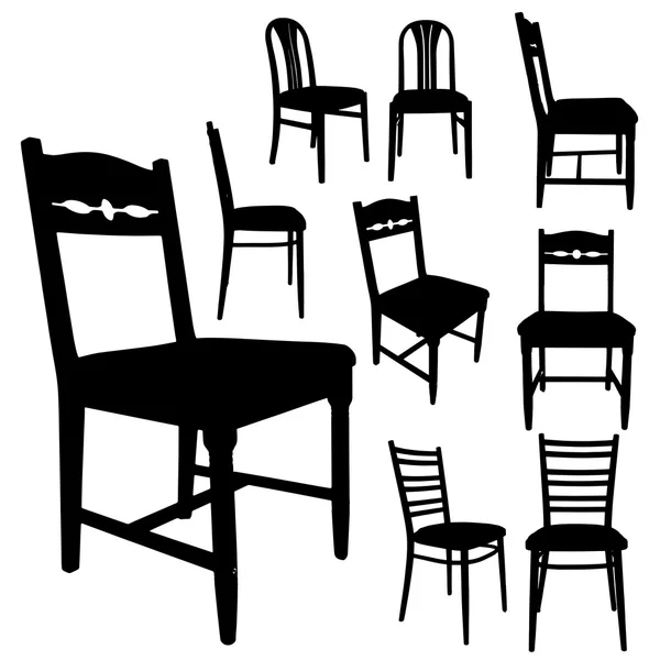 Vector silhouette of furniture. — Stock Vector