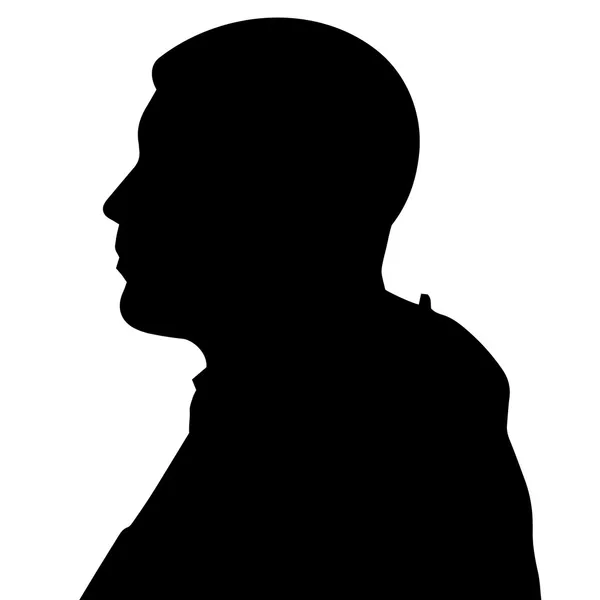 Vectorsilhouet van een man. — Stockvector