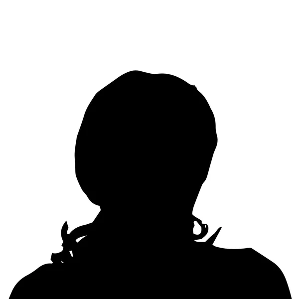 Silhouette vettoriale di una donna . — Vettoriale Stock