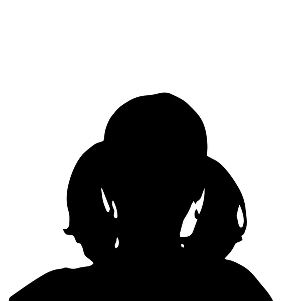 Vector silhouet van een vrouw. — Stockvector