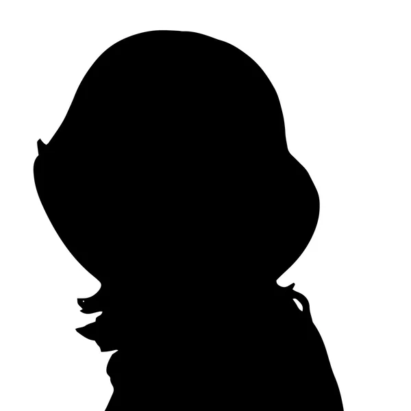Silhouette vectorielle d'une femme . — Image vectorielle