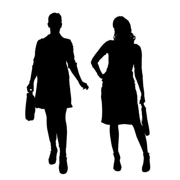 Silhouette vectorielle de femme d'affaires . — Image vectorielle