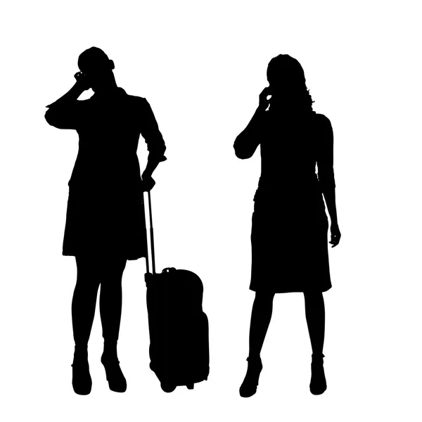 Silhouette vectorielle de femme d'affaires . — Image vectorielle
