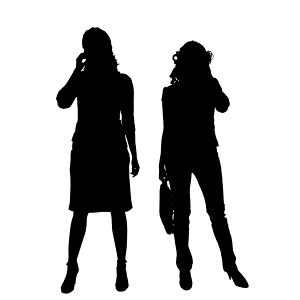 Silhouette vettoriale della donna d'affari . — Vettoriale Stock
