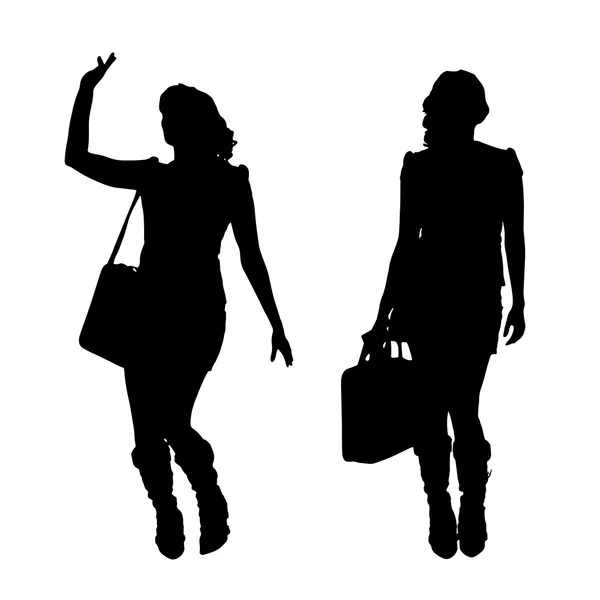 Silhouette vectorielle de femme d'affaires . — Image vectorielle