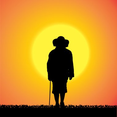 kadın silüeti vektör.