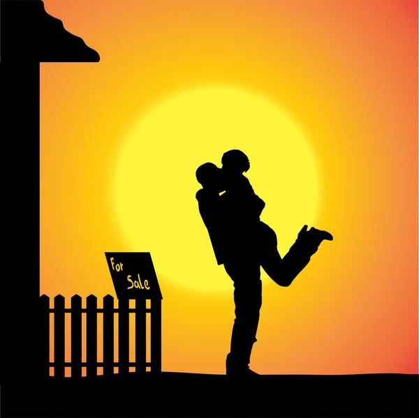 Silhouette vettoriale delle persone . — Vettoriale Stock