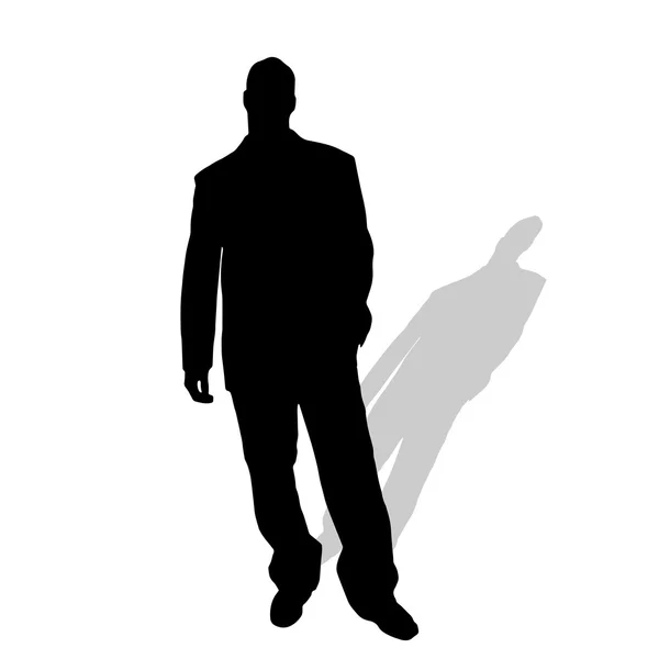 Vector silhouette of man. — Stock Vector