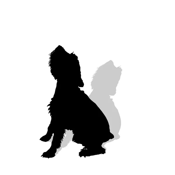 Silhouette vectorielle d'un chien. — Image vectorielle