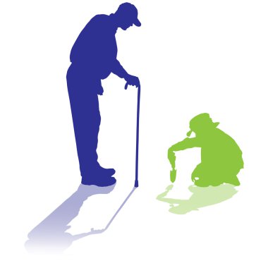 vector silhouet van familie.