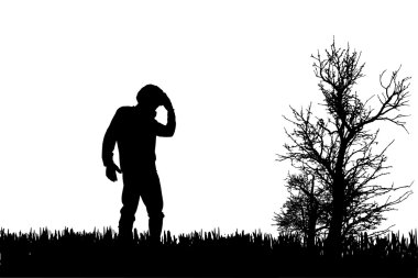 bir motosiklet siluet vektör.