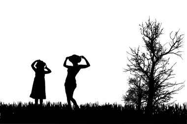 vector silhouet van familie.